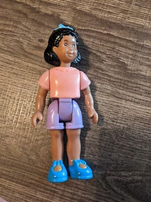 New LITTLE TIKES Grand Mansion Dollhouse AFRICAN AMERICAN GIRL DAUGHTER Pink AA - Image 1 of 2