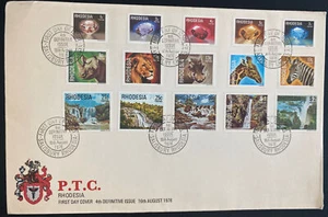 1978 Salisbury Southern Rhodesia First Day cover FDC 4th Definitive Issue - Picture 1 of 2