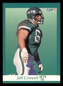 1991 Fleer Jeff Criswell #149 New York Jets - Picture 1 of 2