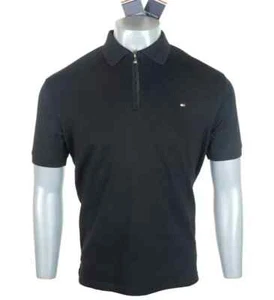 Polo Tommy Hilfiger Para Hombre con Cremallera Premium Interlock Tela Elástica Pequeña - Imagen 1 de 5