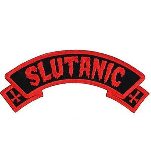 Kreepsville 666 Slutanic Arch Iron On Patch - Picture 1 of 1