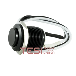 Tesi IDO XL 16MM Metal Momentary Push Button Kill Switch for Guitar Black - Picture 1 of 4