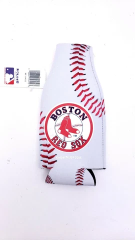 BOSTON RED SOX BASEBALL NEOPRENE BOTTLE HOLDER COOZIE KOOZIE COOLER WITH ZIPPER Cover