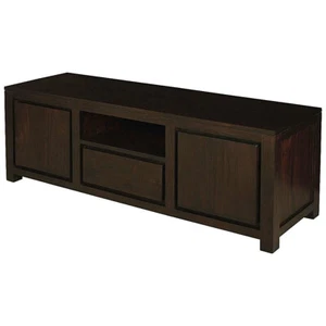 TANAKA MAHOGANY TV ENTERTAINMENT UNIT ETU 1-DRAWER 2-DOORS 160CM CHOCOLATE - Picture 1 of 4