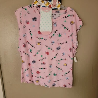 WOMENS JR'S FRIENDS TV SHOW 3 PIECE PAJAMA SHORT SET SIZE  3x(22W-24W) - Image 1 of 4