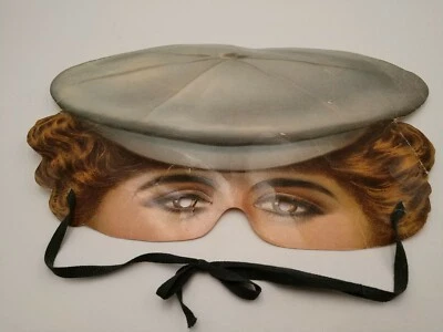 H & P ENGLAND AS-IS MADAME TUSSAUD'S COLLECTION VICTORIAN REPRO PAPER MASK 1983 - Image 1 of 4