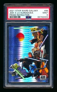 2021 TOPPS STAR WARS GALAXY CHROME #88 JEDI A LA KUROSAWA PRISM SP #42/75 PSA 9!