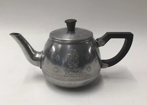 Festival of Britain Teapot - Souvenir 1951 - Metal with Wooden Handle - Picture 1 of 10