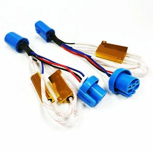 SOCAL-LED 9007 HID Resistor Relay Harness 50W Headlight Anti-Flickering Adapter - Picture 1 of 6
