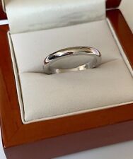 3mm PLAIN Ladies Engagement Ring Eternity Promise Wedding Band Comfort fit Men's