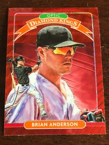 2020 Panini Donruss Optic Diamond Kings Red Wave Holo Prizm Brian Anderson #6