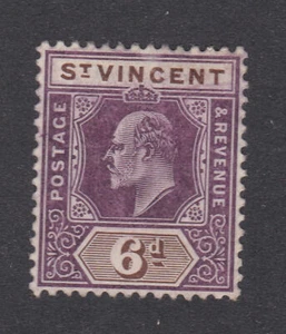 St Vincent 1904-11 Used Part Set Definitive King Edward VII 6d wmk MCA SG89 - Picture 1 of 1