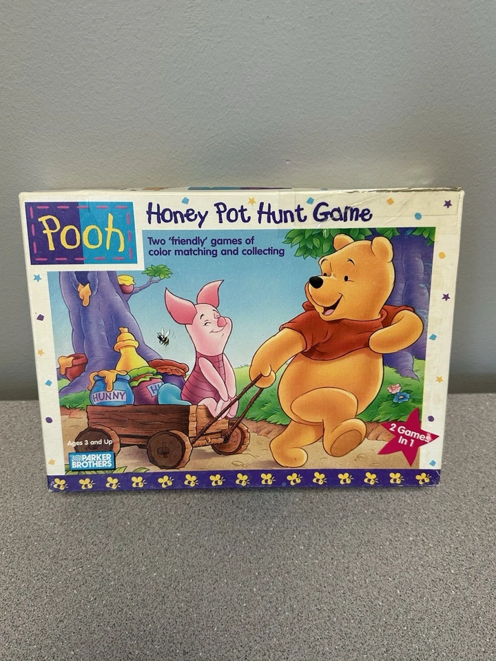 VTG 1996 Winnie The Pooh Honey Pot Hunt & Memory Board Game COMPLETE - Image 1 of 4