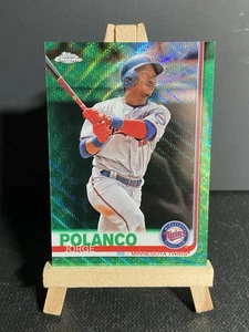 2019 Topps Chrome Green Wave Refractor /99 Jorge Polanco #81 RARE SSP MARINERS - Picture 1 of 2