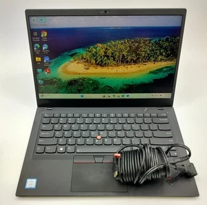 Lenovo Thinkpad X1 Carbon Gen 6 Touch 14" i7-8550U 8GB 256GB SSD Laptop Win 11P - Picture 1 of 4
