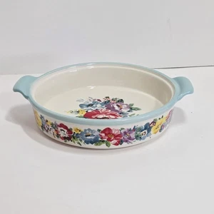 Hermoso plato de pastel de cerámica de 9 pulgadas The Pioneer Woman Sweet Rose - Imagen 1 de 4