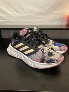 Adidas Floral Galaxy Sneakers GX7285 Women's 8.5 Black/Pink /Blue - Picture 1 of 8