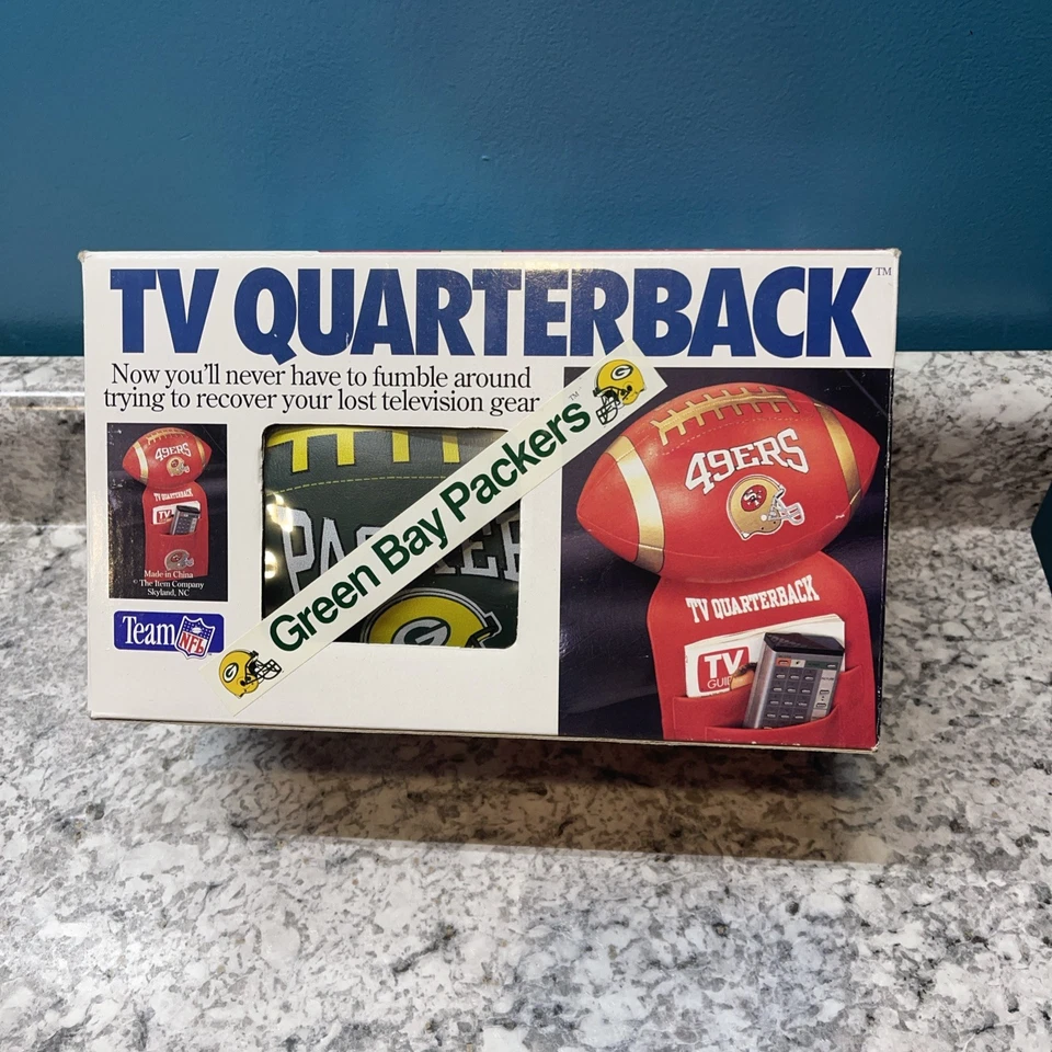 Green Bay Packers ТВ квотербек футбольный фанат видео органайзер команды НФЛ винтажный - Изображение 1 из 4