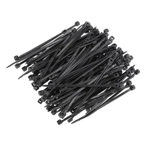 Cable Zip Ties 60mmx1.8mm Self-Locking Nylon Tie Wraps Black 300pcs - Afbeelding 1 van 3