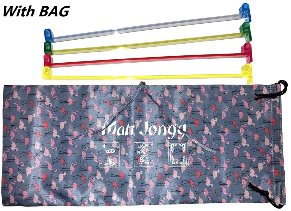 Mahjong Standard Pushers 4 Colors American Western Mah Jongg Set of 4 with Bag - Image 1 of 4