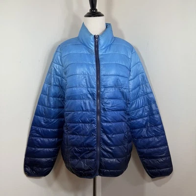 Abrigo chaqueta acolchada Jackson Hole Outerwear M para mujer aislante azul claro ombre Foto 1 de 4