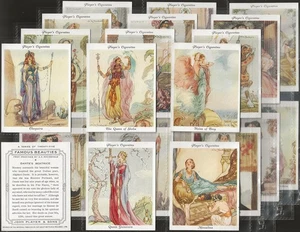 PLAYERS-FULL SET- FAMOUS BEAUTIES 1937 (L25 CARDS) EXCELLENT - Picture 1 of 1