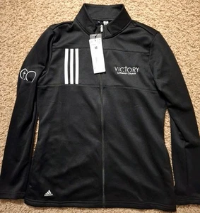 Adidas Zip Up Golf Giacca Donna Nera Media Aeroready Manica Lunga Dri Fit Nuova con etichette - Foto 1 di 13