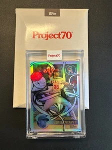 2021 Topps Project 70 Jered Weaver #404 Rainbow Foil /70 – Angels by Greg CRAOLA - Picture 1 of 5
