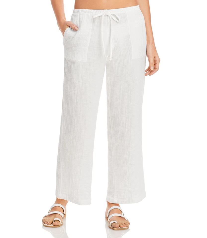 Pantalones de playa J. Valdi cubre natación blancos talla grande Foto 1 de 2