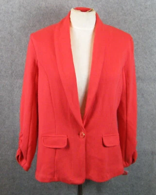 Blazer Chaqueta Tejido Naranja Style & Co Talla Mediana NUEVO Foto 1 de 4