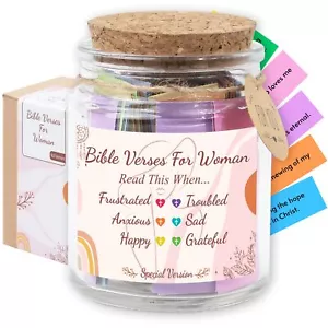 Inspirational Bible Verse Jar Perfect Christian Gift for Encouragement and Hope - Picture 1 of 7