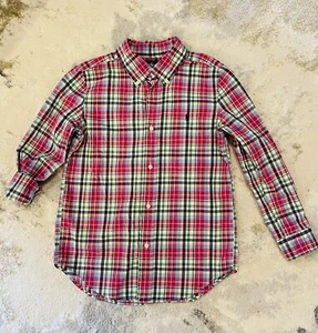 Polo Ralph Lauren Kids Long Sleeve Plaid Cotton Shirt. Multi Colors. Size 7 - Picture 1 of 3
