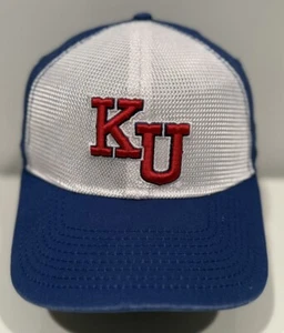 Kansas Jayhawks The Game Strapback Adjustable Hat White/Blue - Picture 1 of 6