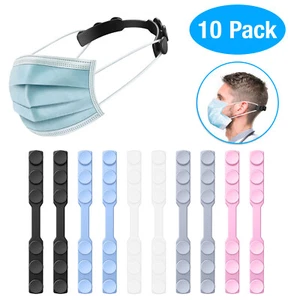 10PCS Face Mask Extender Ear Hook Ear Strap Extension Mask Clip Saver Adjustable - Picture 1 of 13