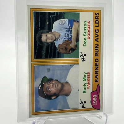 1981 Topps 1980 Earned Run Average Leaders Card #7 NM-Mint FREE SHIPPING - Image 1 of 3