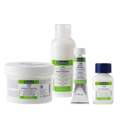 verschiedene Hilfsmittel für Acrylfarben + Techniken (GP1L=38€) - Bild 1 von 3