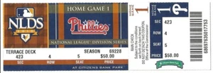 Roy Halladay No Hitter Ticket Phillies Reds NLDS Game 1 - 10/6/2010 ! - Picture 1 of 2