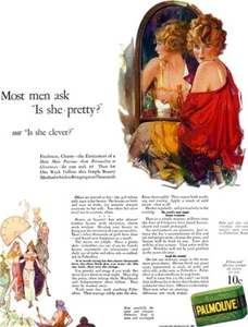 Rolf Armstrong Palmolive Soap Flapper EGYPTIAN THEME Warren Baumgartner 1924 Ad - Picture 1 of 1
