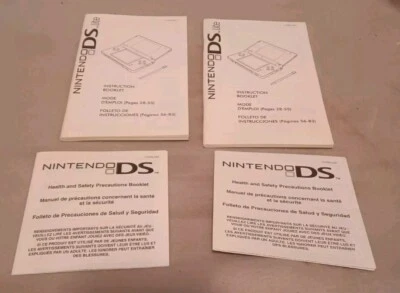 Manual del propietario Nintendo DS Lite folleto de instrucciones SOLO lote original de 2 Foto 1 de 2