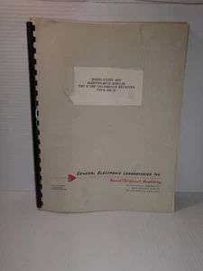 General Electronic Lab 11B1-B VHF & UHF Telemetry Receiver Maintenance Manual - Picture 1 of 5