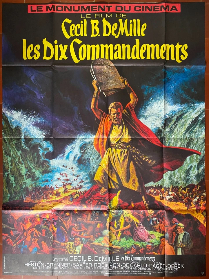 Plakat Die Zehn Gebote Ten Commandments Cecil B DeMille 120x160cm 70er - Bild 1 von 1