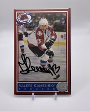 Colorado Avalanche Valeri Kamensky Autographed Team Card