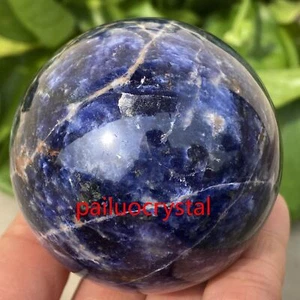 1 pieza 220 g+ bola de sodalita natural cuarzo cristal esfera gema curación Reiki 55 mm+ - Imagen 1 de 12