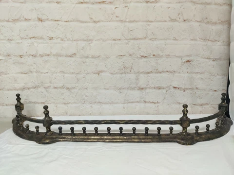 Vintage Brass  Fireplace Guard Fender 4' x 11" Cover