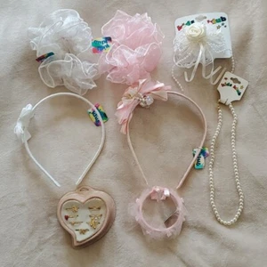 CLAIRE’S KIDS CLUB HAIR CLIP, Headband, Rings, Necklace Scrunchies Klub VTG 90s - Picture 1 of 7