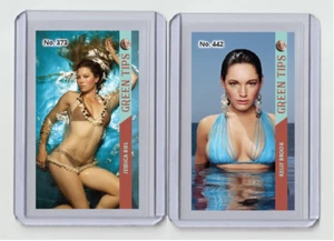 Jessica Biel rare MH Green Tips #'d x/3 Tobacco card no. 373 - Picture 1 of 1
