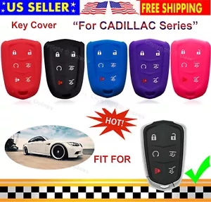 Funda inteligente de silicona con llavero protector de piel de entrada para Cadillac Escalade ESV Key - Imagen 1 de 18