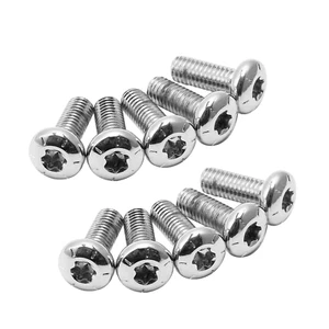 10 PCS Rear Disk Brake Rotor Bolts Fit For Harley Touring Glide Softail Dyna - Foto 1 di 8