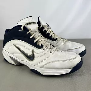 Vintage 2006 Nike Hoop Drills 313570-102 White Leather Basketball Mens Size 12 - Picture 1 of 9