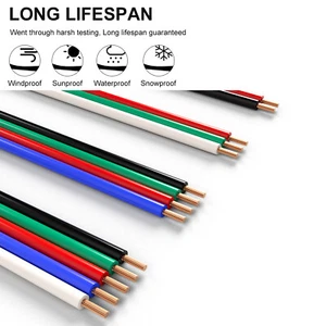 LED Light connection cable Strips Connection Extension Cable 2 Pin - 6 Pin 1-20m - Picture 1 of 4